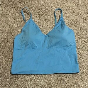 Blue Spaghetti Strap Top